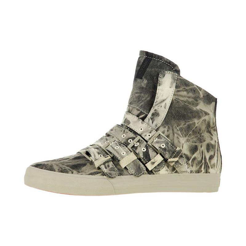 Zapatillas Altas Supra Argentina Mujer - STRAPPED 2 Gris (QEHBD-6937)